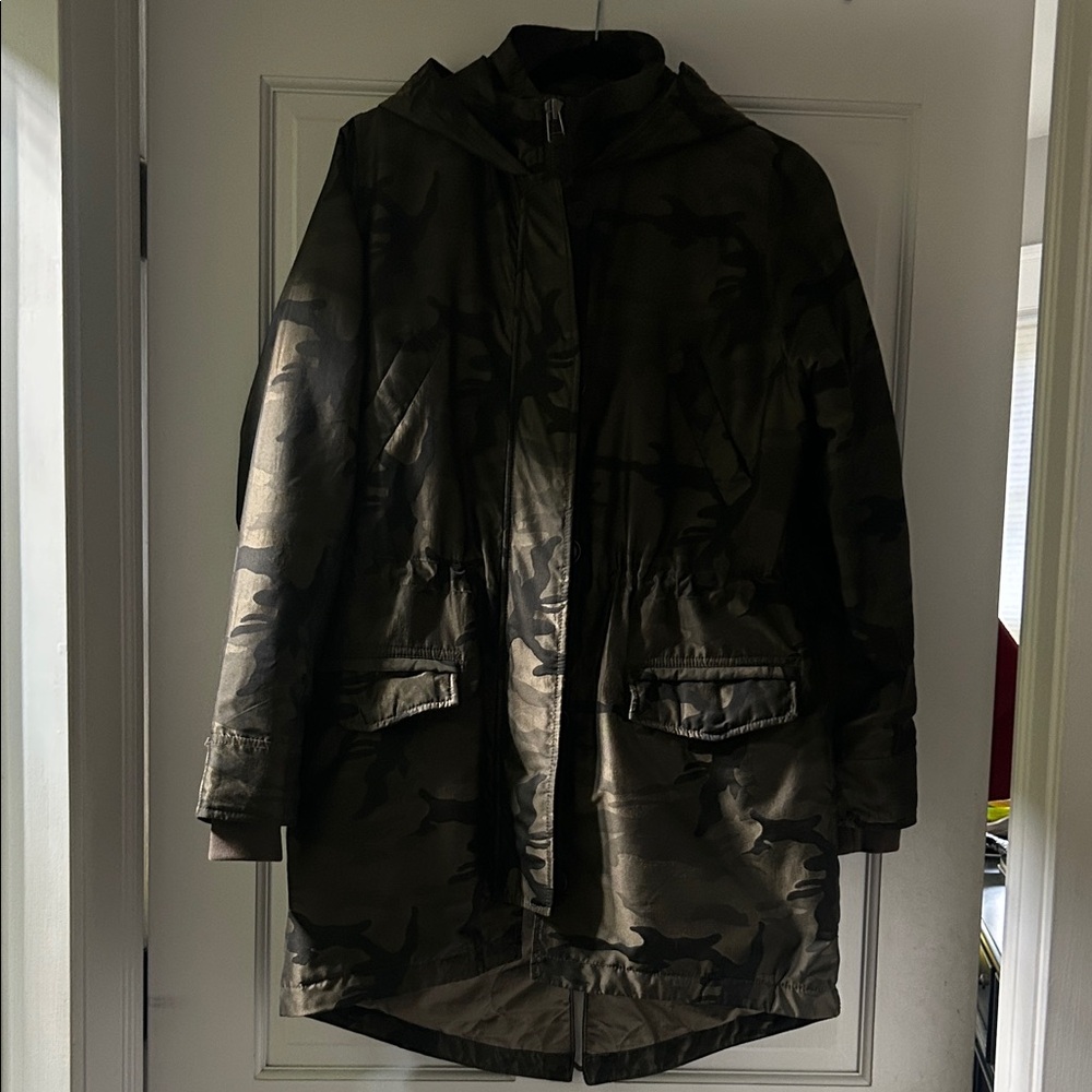 Abercrombie & Fitch Camo Print 3 in one Jacket size S - Picture 7 of 7